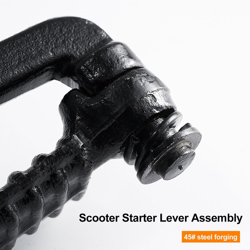 Scooter Starter Shaft Set, Pinion/Driver/Spring and Kickstarter Roller, Zinc Process,