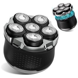 Electric 6D Floating Head Shavers for Bald Men, Magnetic Rotary Shaver for Men Face,Wet Dry IPX6 Men's Razor, LED Display Rechargeable with USB-C Charge