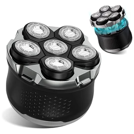 Electric 6D Floating Head Shavers for Bald Men, Magnetic Rotary Shaver for Men Face,Wet Dry IPX6 Men's Razor, LED Display Rechargeable with USB-C Charge