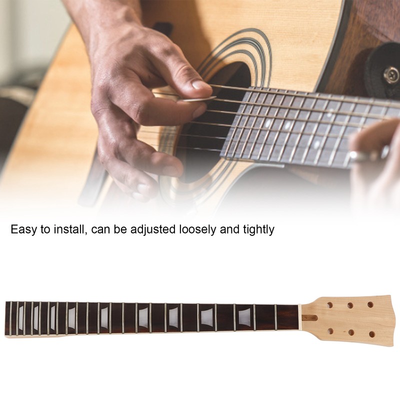Guitar Neck Fretboard 22 Frets Replacement for LP Musical Instrument