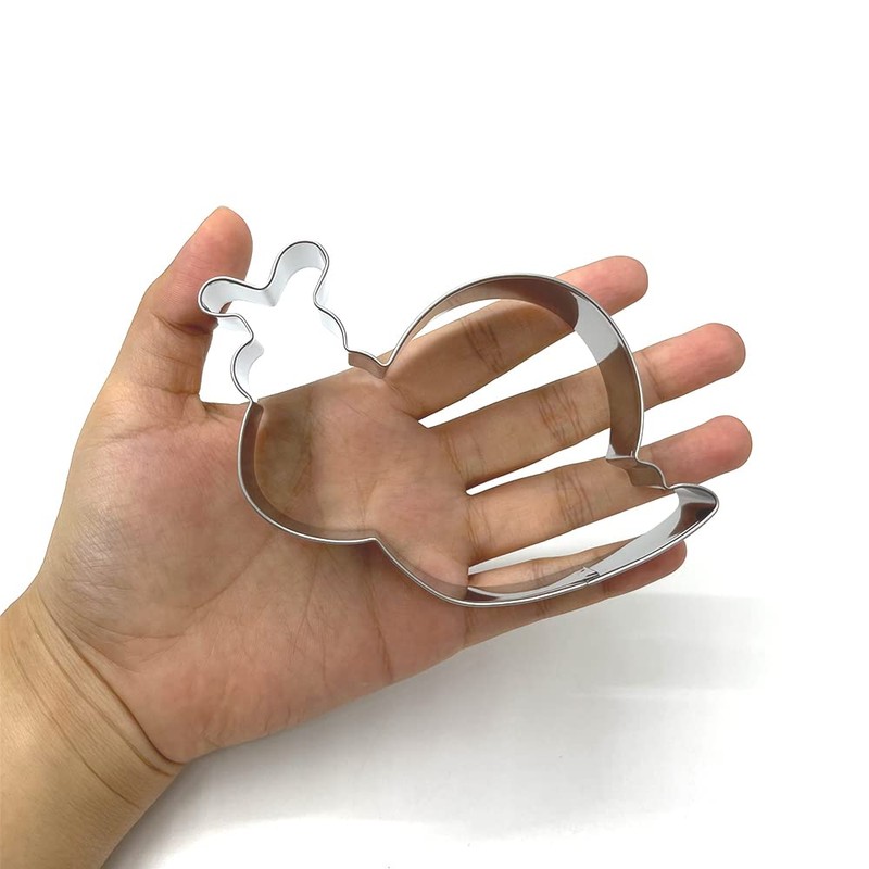 LILIAO Animal Snail Cookie Cutter, 3.7", Stainless Steel