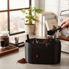 AVEQUZL Coffee Portafilter Cleaning Box with Integrated Brush and Scraper