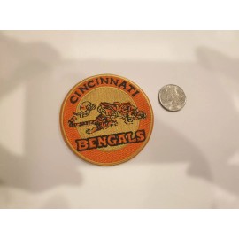 Unbranded CINCINNATI BENGALS IRON ON EMBROIDERED PATCH 3"X3