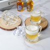 ZYFLSIYU 6 Pack 2 oz Mini Beer Mug Shot Glasses