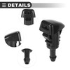 Motoforti Front Windshield Wiper Nozzles Kit, for Dodge Grand Caravan