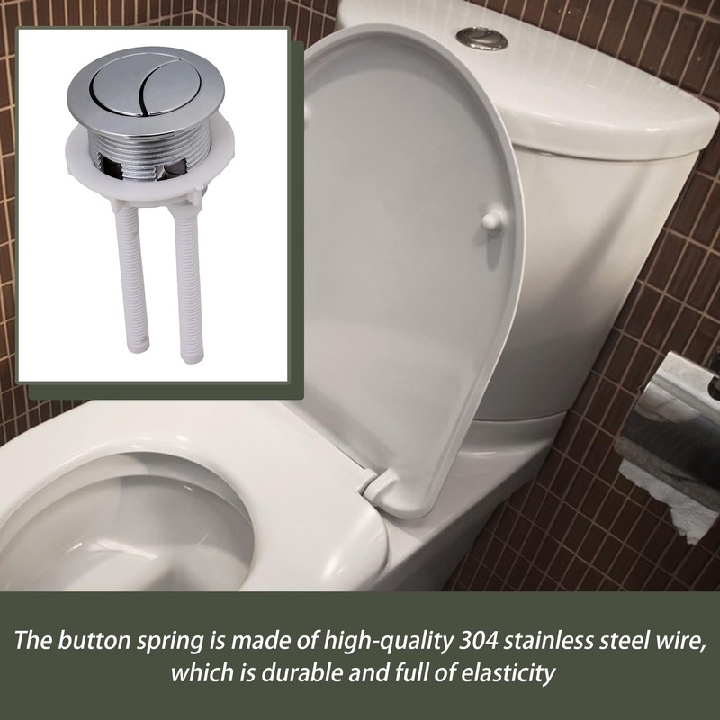 Dual Push Flushing Toilet Button Toilet Water Tank Button with