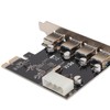 PCIE to USB 3.0 Expansion Card with 4 USB3.0 Ports