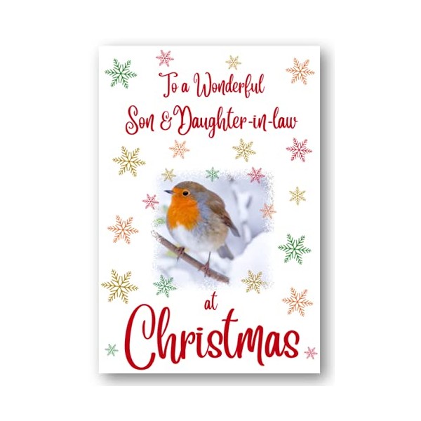 Second Ave Son & Daughter-in-Law Christmas Robin Xmas Holiday Festive