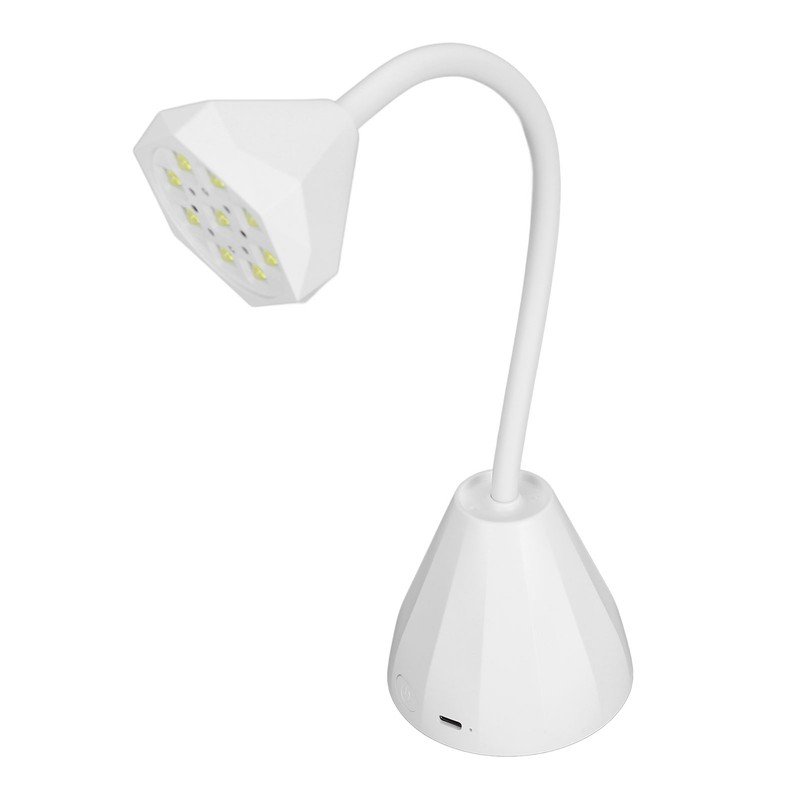 27W Gooseneck Nail Lamp with 9pcs Lamp Chips Flexible Gooseneck