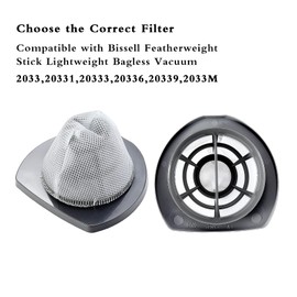 2033 Vacuum Filter Compatible with Bissell Featherweight Stick Lightweight