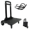 Backpack Cart with Elastic Ropes, Aluminium Alloy Folding Trolley for