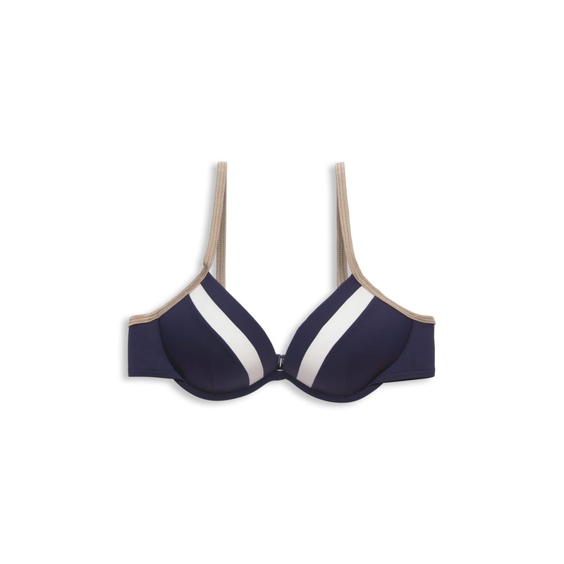 ESPRIT Women's Tayrona Beach RCS Pad.Plunge Bikini, Navy 1