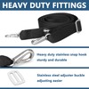 Necmetu Two Hooks Adjustable Bimini Boat Top Straps,23"~60" Marine Awning
