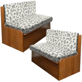 molasofa RV Dinette Cushion Covers, RV Booth Seat Cover Stretchable Camper Cushion Couch Covers Washable Slipcovers for Camper Car Bench (2 Backrest Covers & 2 Bench Covers, Beige)