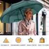 MRTLLOA 49/54/62 Inch Large Folding Golf Umbrella, Oversize Double Canopy