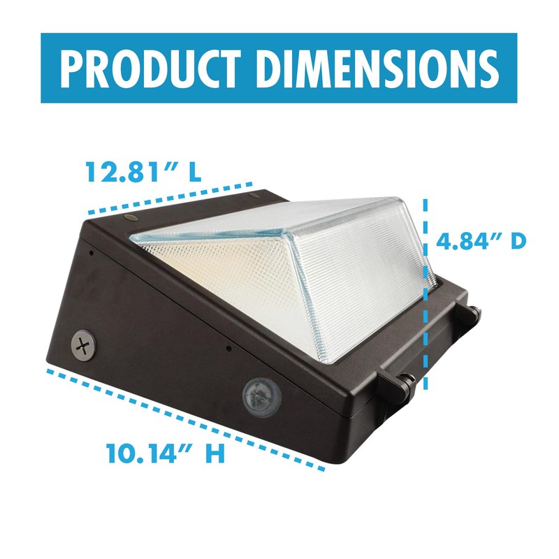 LumeGen LED Wall Pack Light - Wattage Adjustable LED Wall