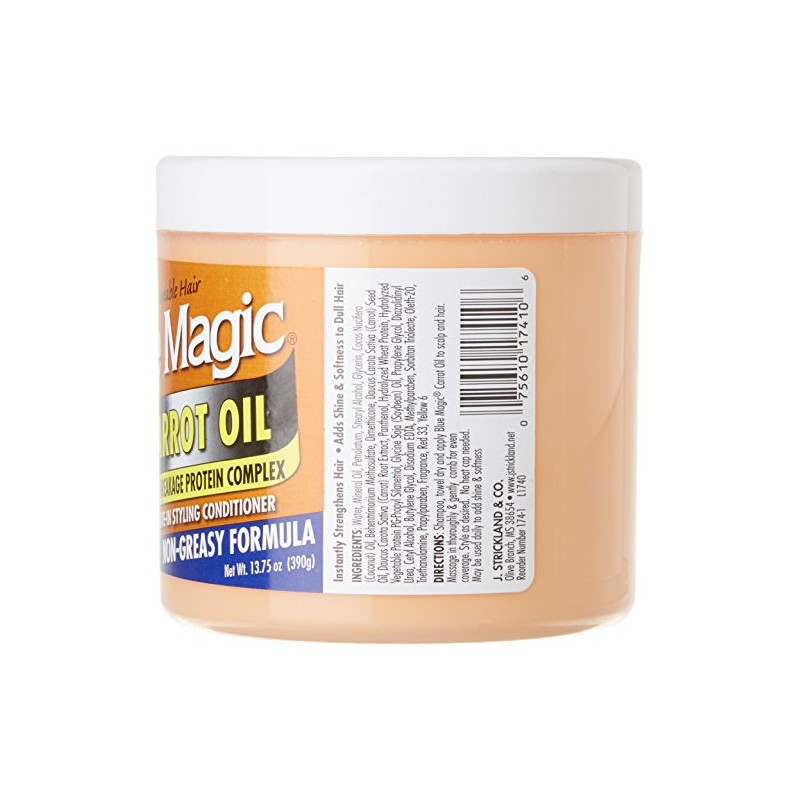Blue Magic Carrot Oil Leave In Styling Conditioner, 13.75 Ounce