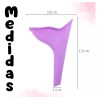 Universo en Linea Orinal Urinal Femenino Portátil Silicona Reutilizable 1pz