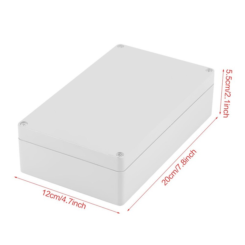 Junction box, surface-mounted junction box for wet rooms, 200 x