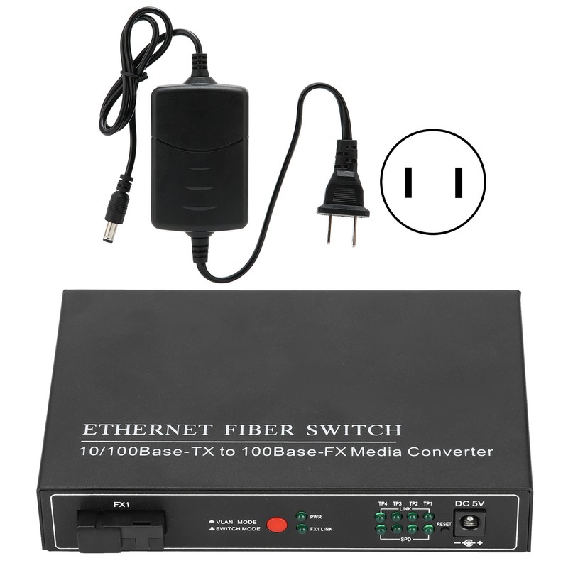 4 Ports Ethernet Fiber Switch TBCMC3414ES20A Plug Play Stable Sturdy