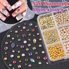 Luxury 3D Nail Charms Rhinestones Bangle Nail Charms and Gems