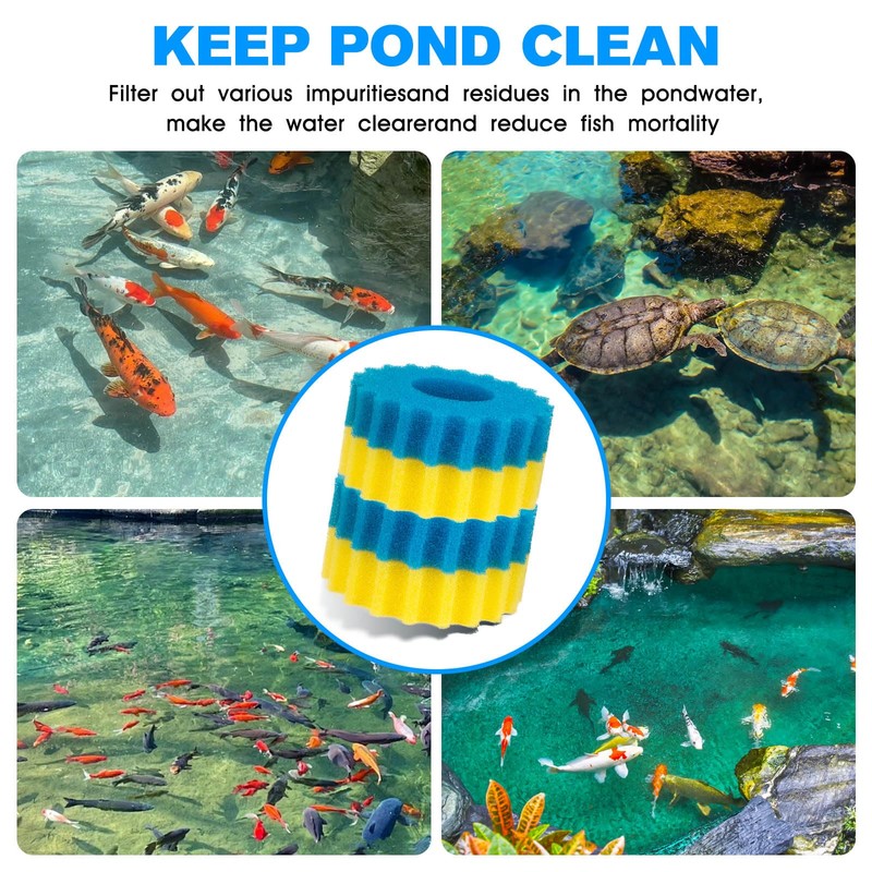 Kscjdg Pond Filter Replacement for Vivohome Pond Filter Media Pad