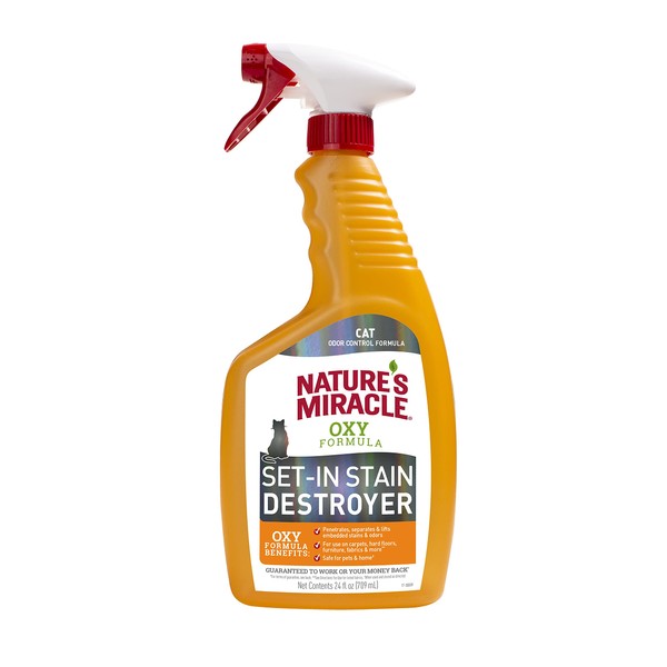 Nature's Miracle Oxy Formula Set-In Stain Destroyer, Orange Scent, 24 oz. Spray