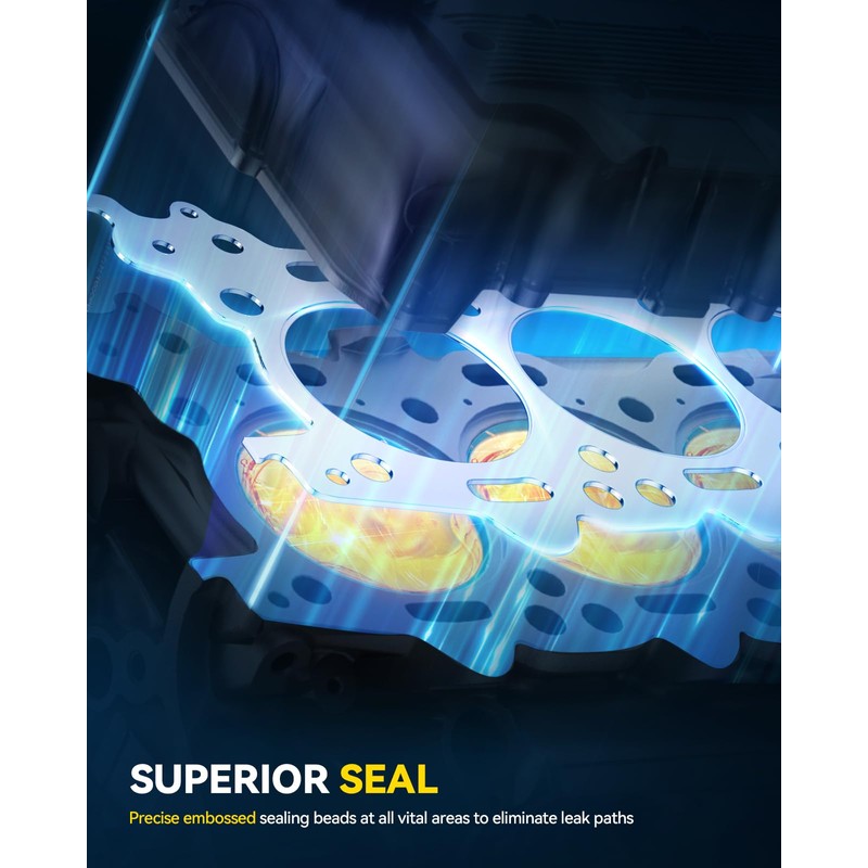 PHILTOP HS26516PT-1 Head Gasket Set with Head Bolt Fit for