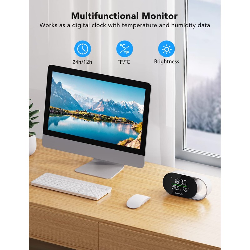 GoveeLife Smart Air Quality Monitor with PM2.5, WiFi, Temperature &