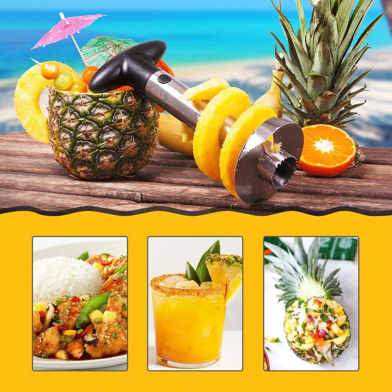 Tech Traders New Stainless Steel Fruit Pineapple Slicer