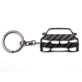 BlackStuff Carbon Fibre Keyring Compatible with M3 M4 F80 F81 F82 F83 BS-150, Black