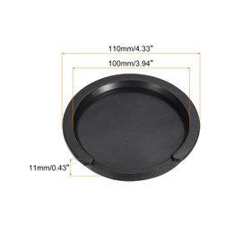 sourcing map Guitar Sound Hole Cover,4 Inch Dia Acoustic Guitar Covers Soft Rubber Feedback for Acoustic Guitar,Black