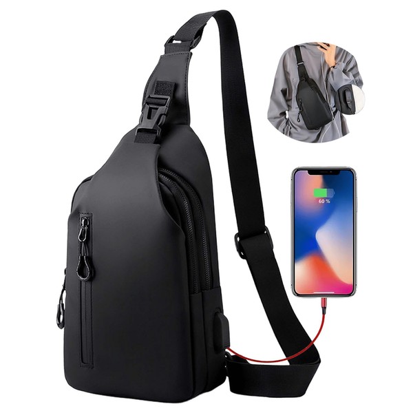 Waterproof Sling Bag Crossbody Backpack for Men Women Sling Backpack
