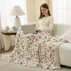 Leopard Luxury Faux Fur Blanket Twin Size for Bed Sofa,Ultra