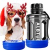 Dog Water Bottle and Travel Dog Water Bowl Combo, Large