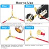 Linkstyle 20pcs 12-10 Gauge AWG 3 Way Wire Connector, Crimp