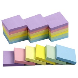 Vanpad Paquete de 24 notas adhesivas de 2 x 2 pulgadas en colores pastel Post Stickies Super Stickies, almohadillas de notas de gran adhesivo, 64...  