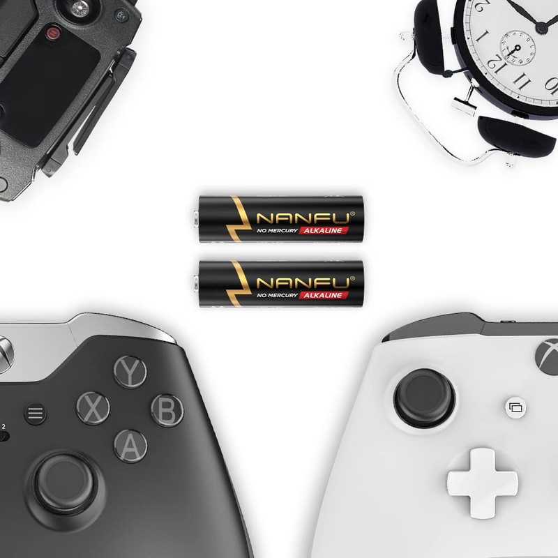 NANFU AA 24 and AAA 24 Alkaline Batteries Combo