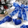 Geosar 3 Rolls 30 Yards Christmas Ribbon Snowflake Wired Ribbon