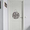 Letrero de no tocar para puerta delantera, no anillo de