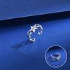 VIKILEE Women's Rings S925 Sterling Silver Rings with Letter "Star"