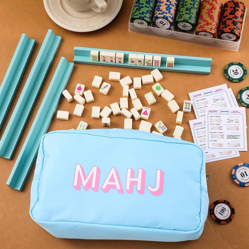 Soulchen Mini American Mahjong Tile Set Include 160 0.8 Inch