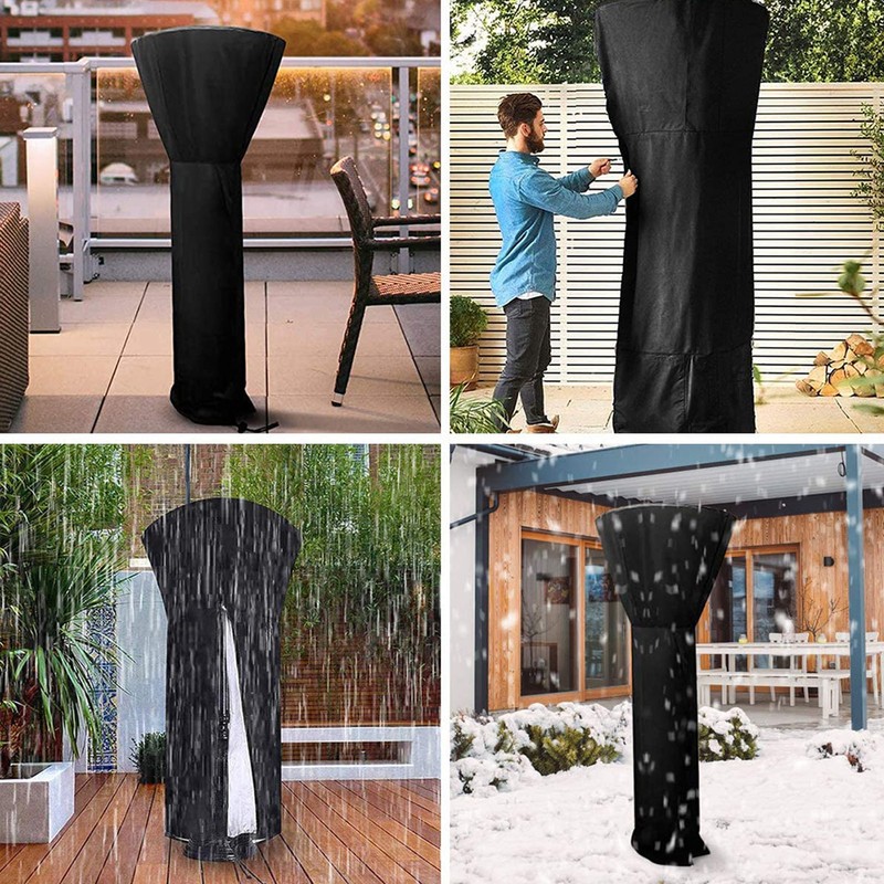 Outdoor Waterproof Patio Heater Cover 210D Oxford Fabric Standup Outdoor