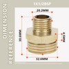 Bwintech 2 Pcs 1" Male to 1/2" Male BSP Thread