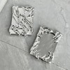 Photocard Holder Keychain, Photocard Holder, Silver Irregular Frame Photocard Holder