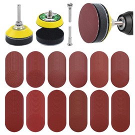 240pcs 2 Inch Sanding Discs Pad Kit, Sanding Pad Kit for Drill Grinder Rotary Tools Drill Sanding Attachment Sanding Paper Includes 80-3000 Grit
