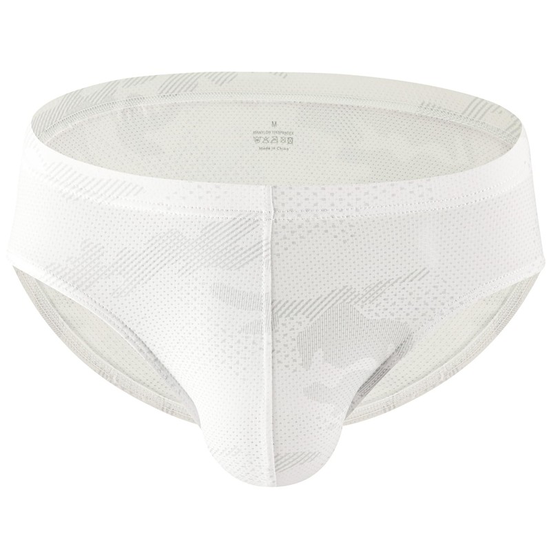 WINDAY Men's Briefs Mesh Low Rise Bikini Briefs Soft Breathable