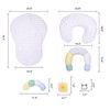 4-in-1 Tummy Time Seated Support & Nursing Pillow Detachable, All