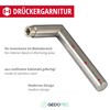 Stainless Steel Door Fitting, Door Handle on Round Rosette