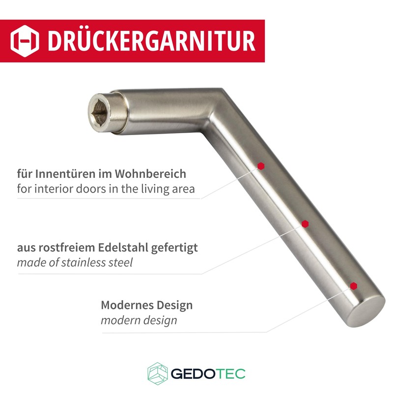 Stainless Steel Door Fitting, Door Handle on Round Rosette